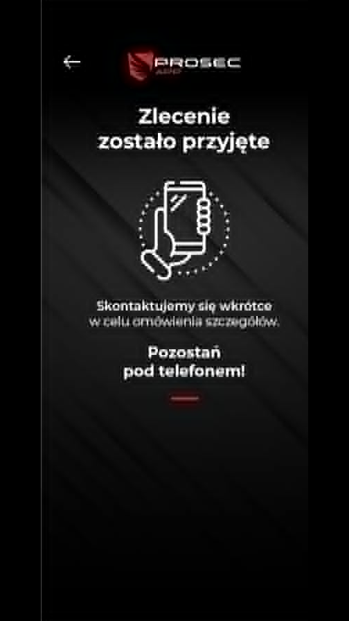 6. Zlecenie zostało przyjęte